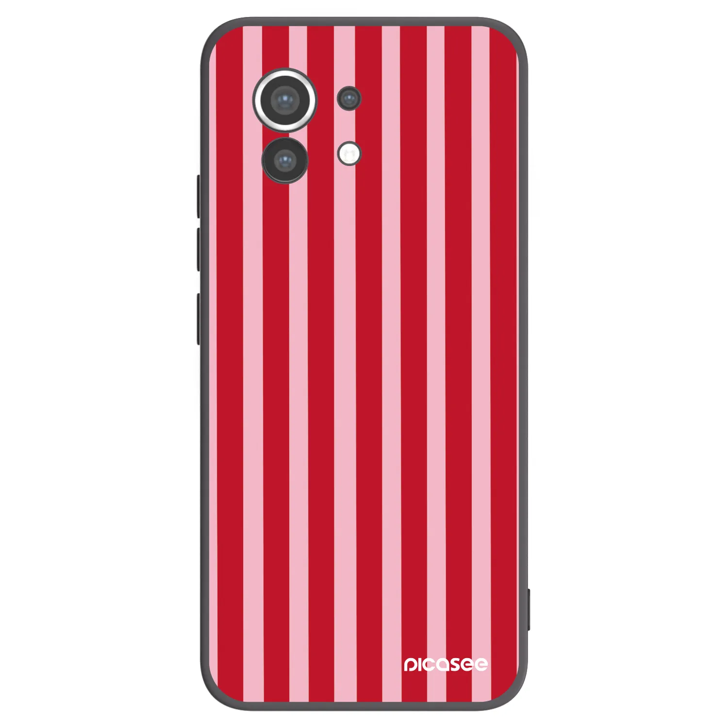 Picasee silikonowe czarne etui na Xiaomi Mi 11 - Lines red
