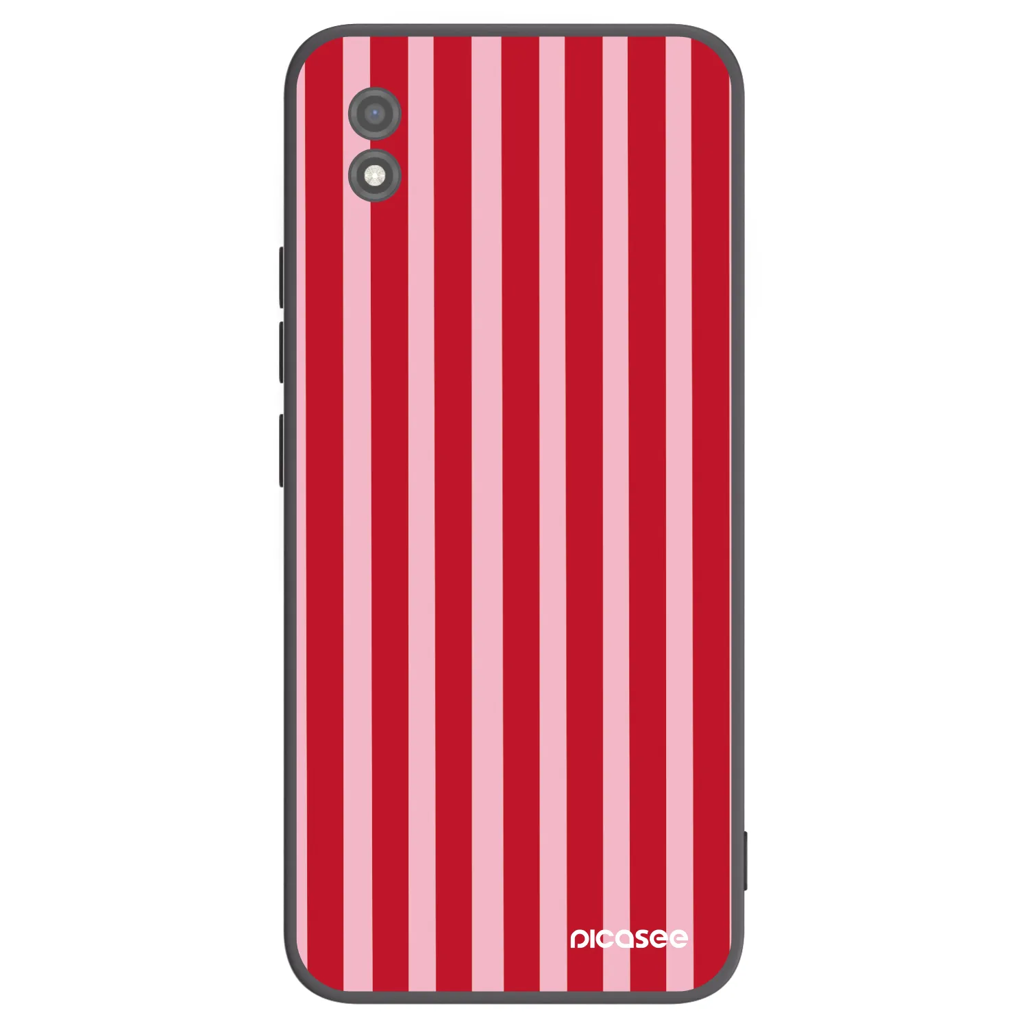 Picasee silikonowe czarne etui na Realme C11 (2021) - Lines red