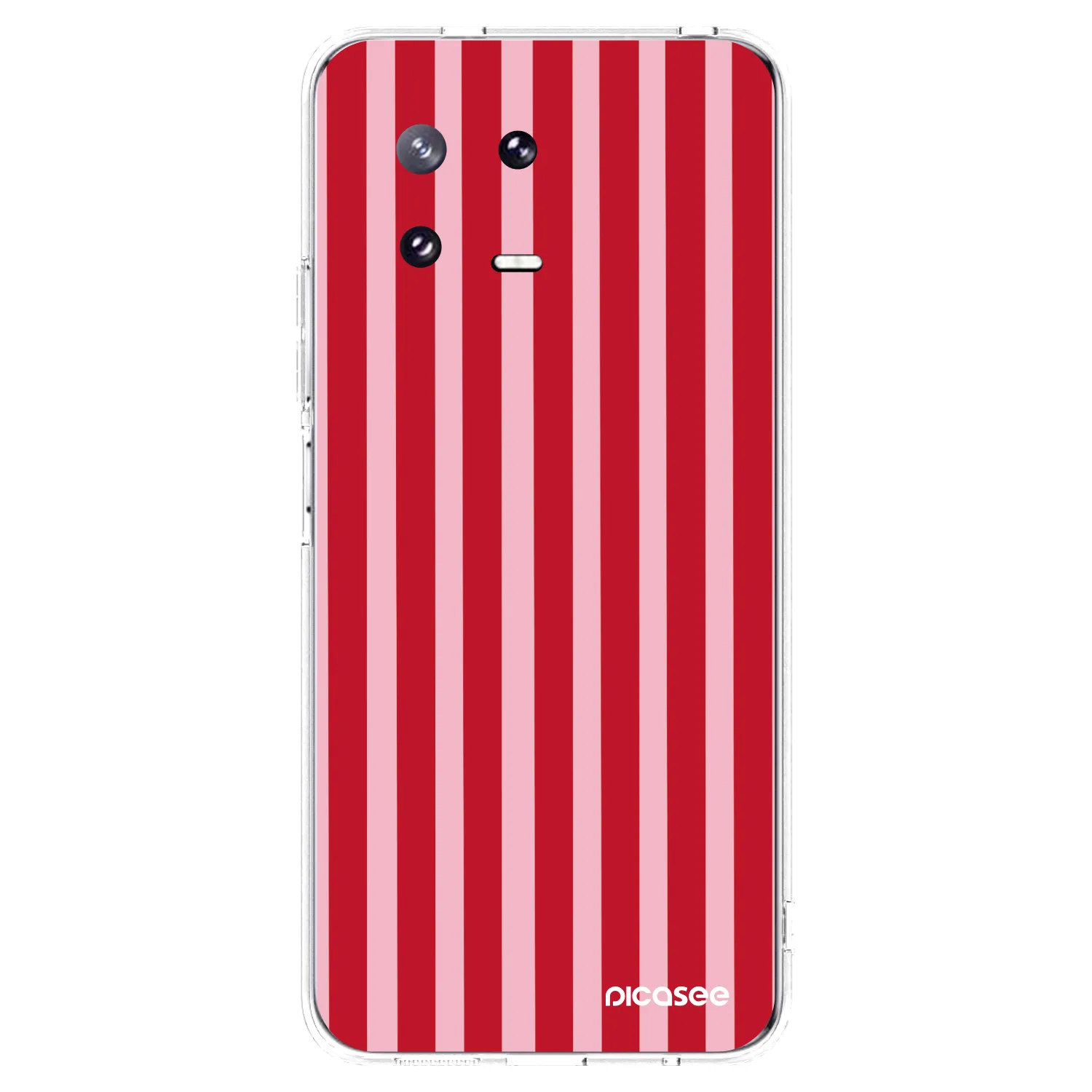 Picasee silikonowe przeźroczyste etui na Xiaomi 13 Pro - Lines red