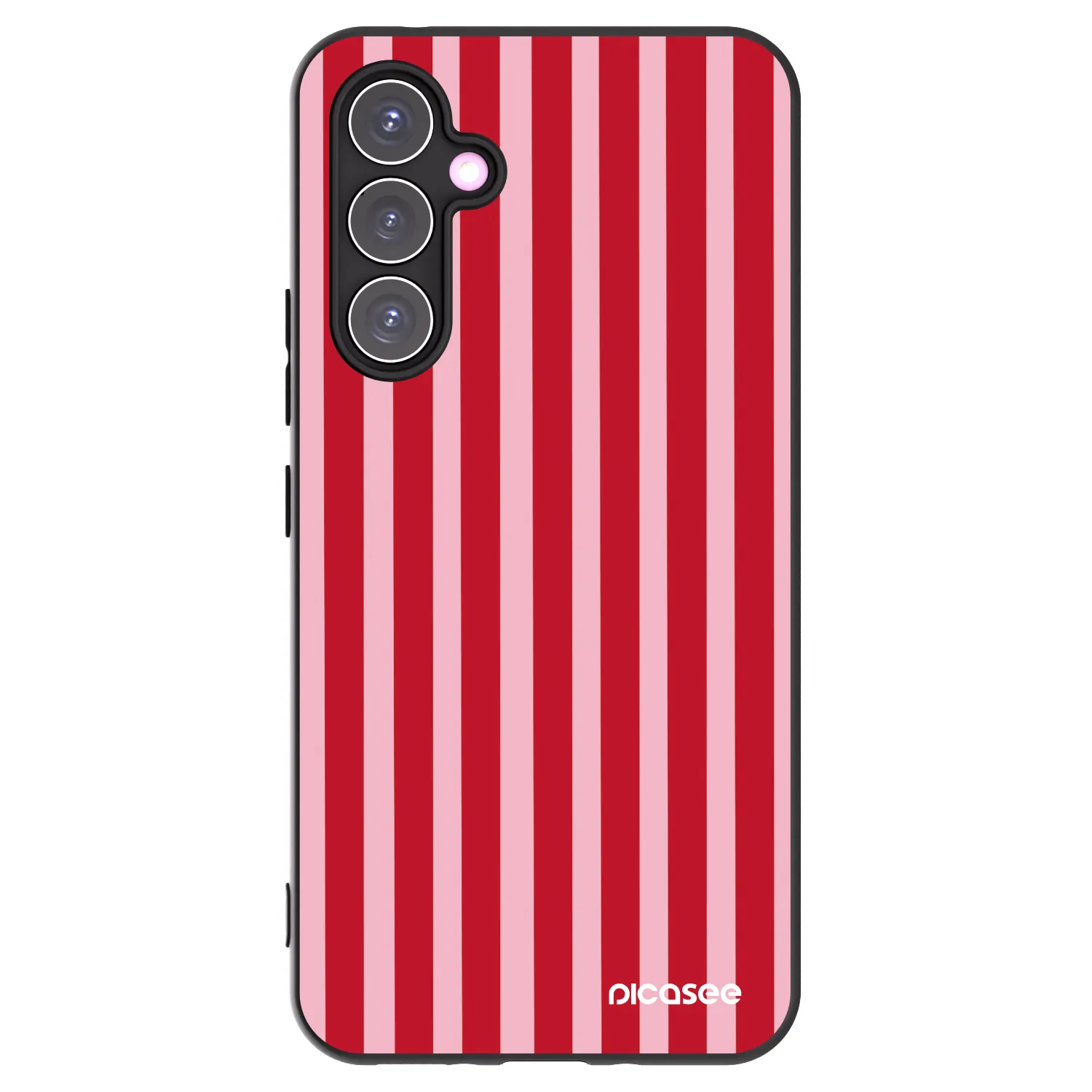 Picasee silikonowe czarne etui na Samsung Galaxy A54 5G A546B - Lines red