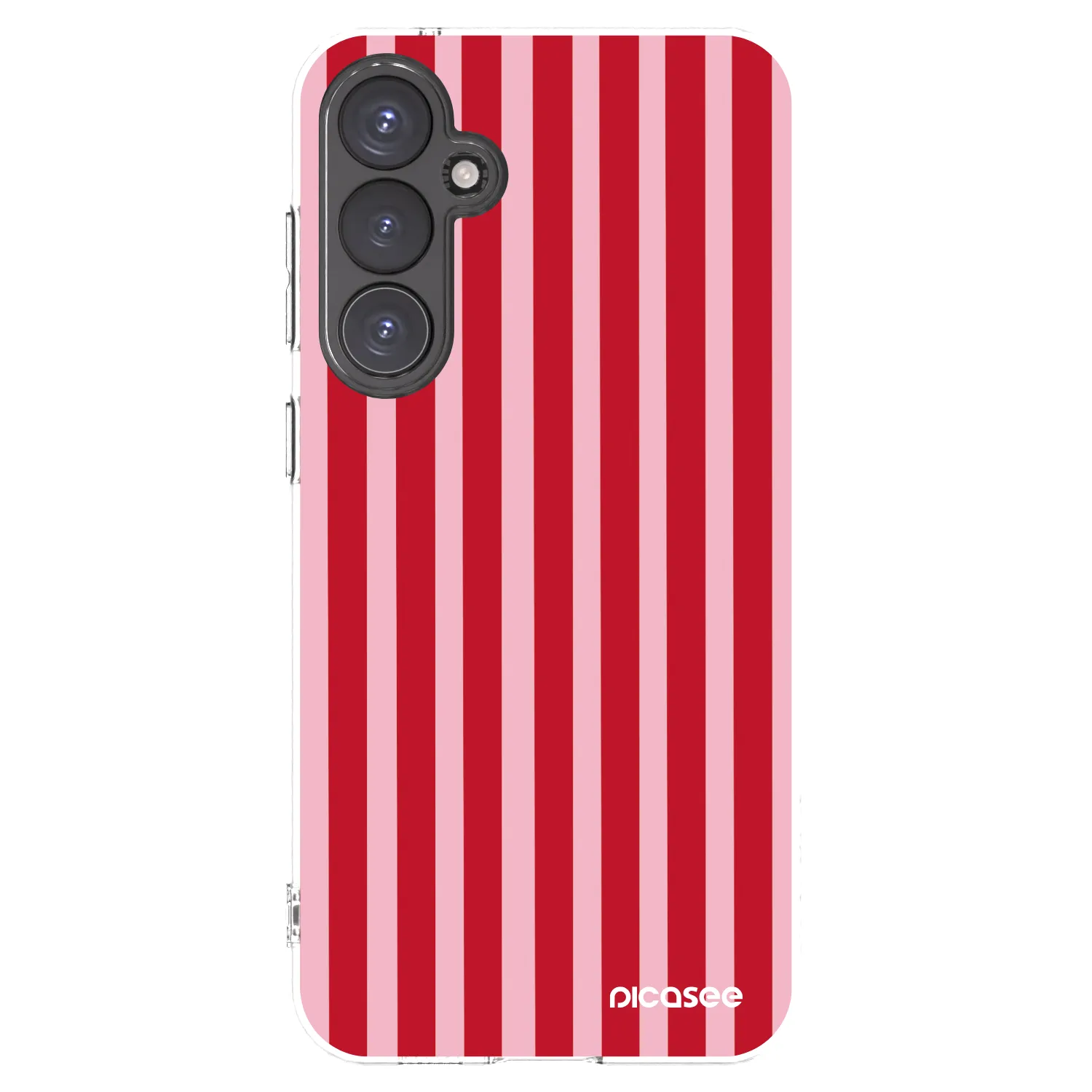 Picasee silikonowe przeźroczyste etui na Samsung Galaxy S23 FE S711B - Lines red