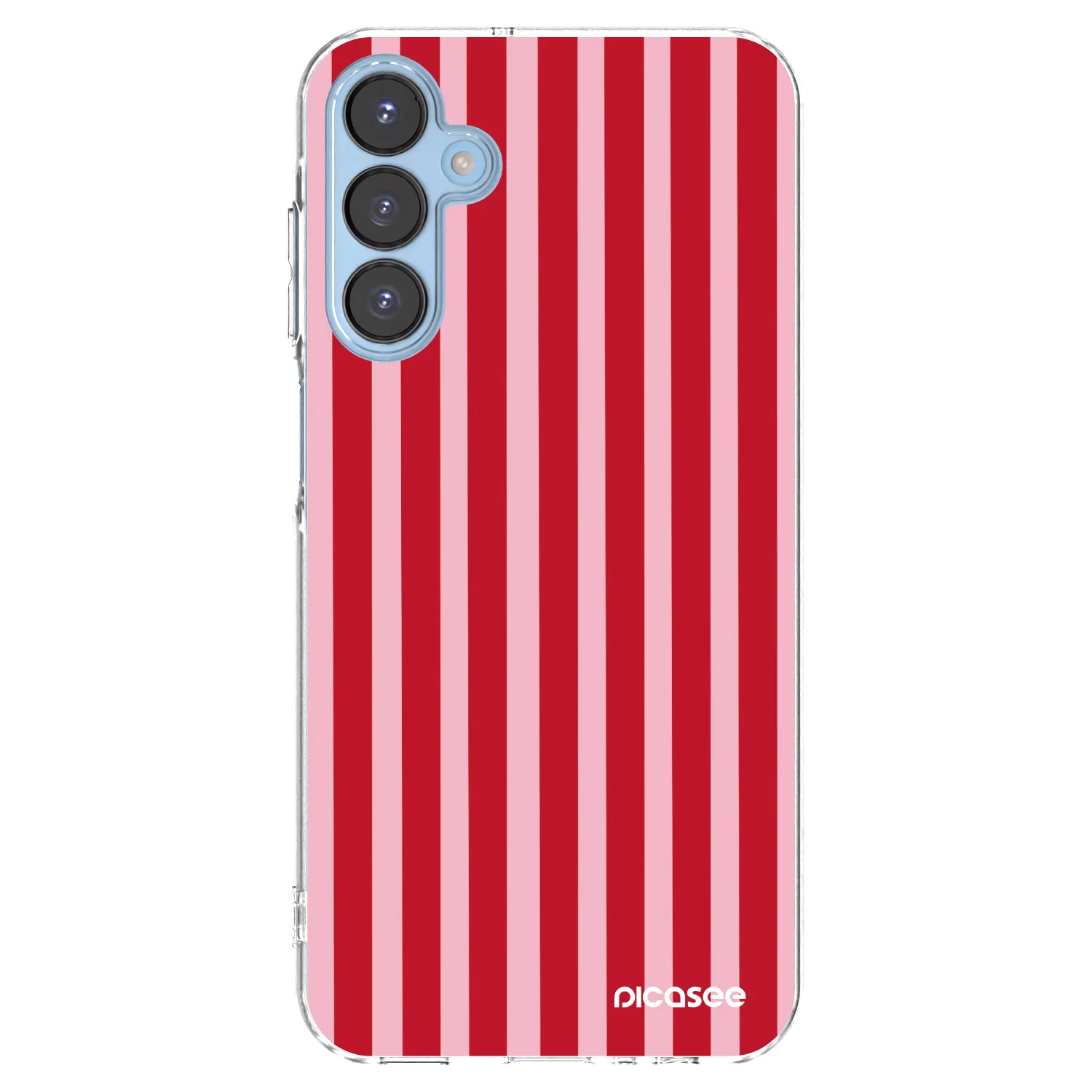Picasee silikonowe przeźroczyste etui na Samsung Galaxy A15 A156B 5G - Lines red
