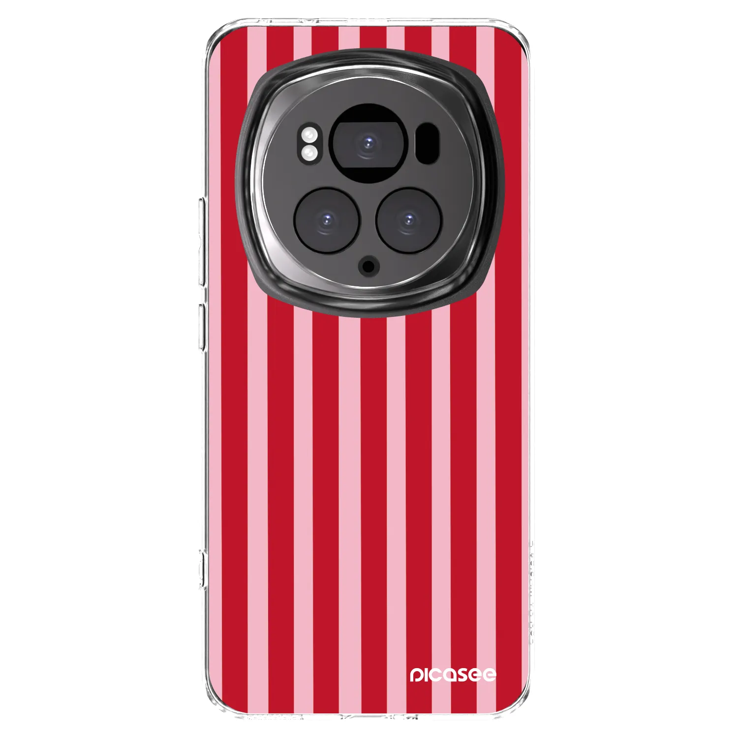 Picasee silikonowe przeźroczyste etui na Honor Magic6 Pro - Lines red