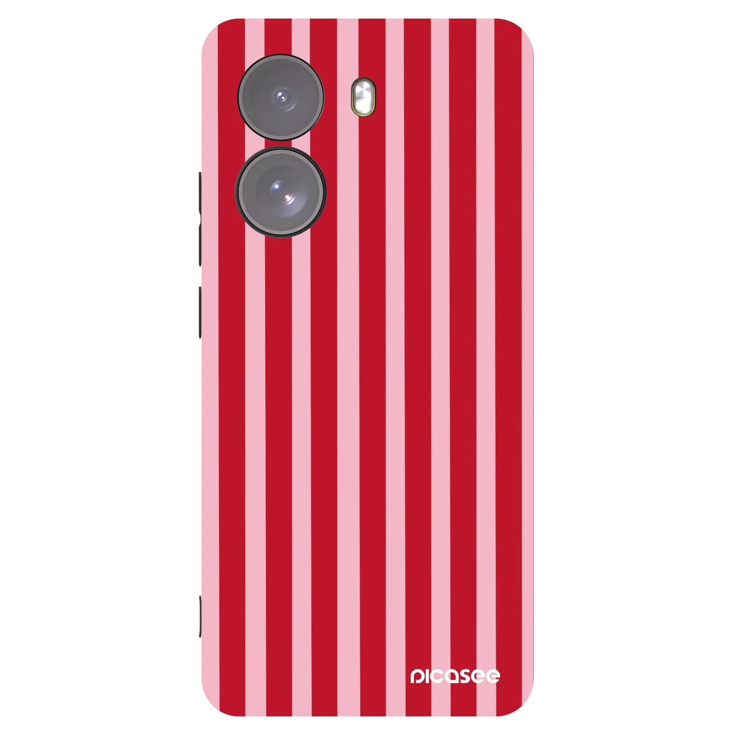 Picasee silikonowe czarne etui na Xiaomi Poco X7 - Lines red