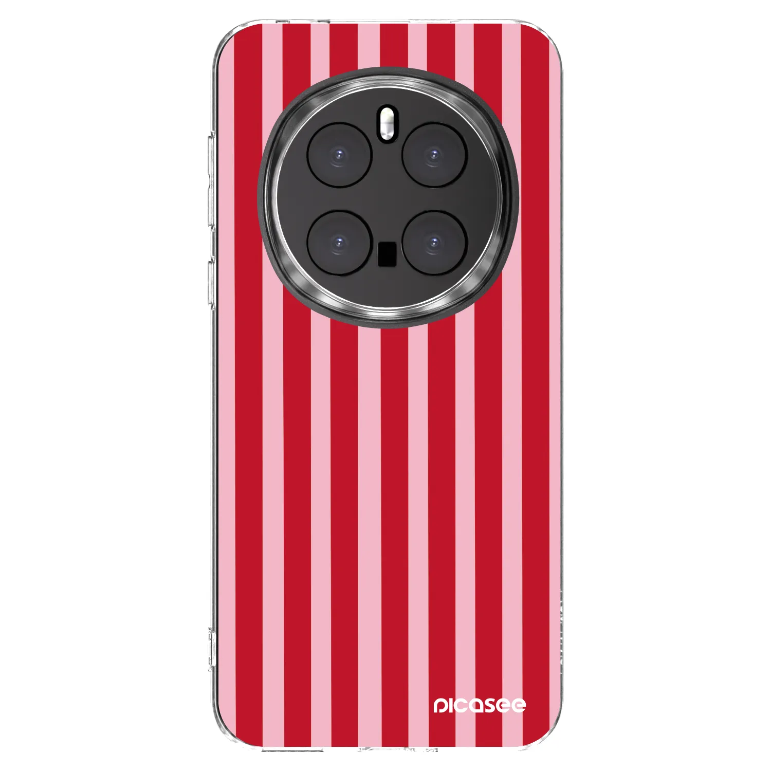 Picasee silikonowe przeźroczyste etui na Honor Magic7 Pro 5G - Lines red