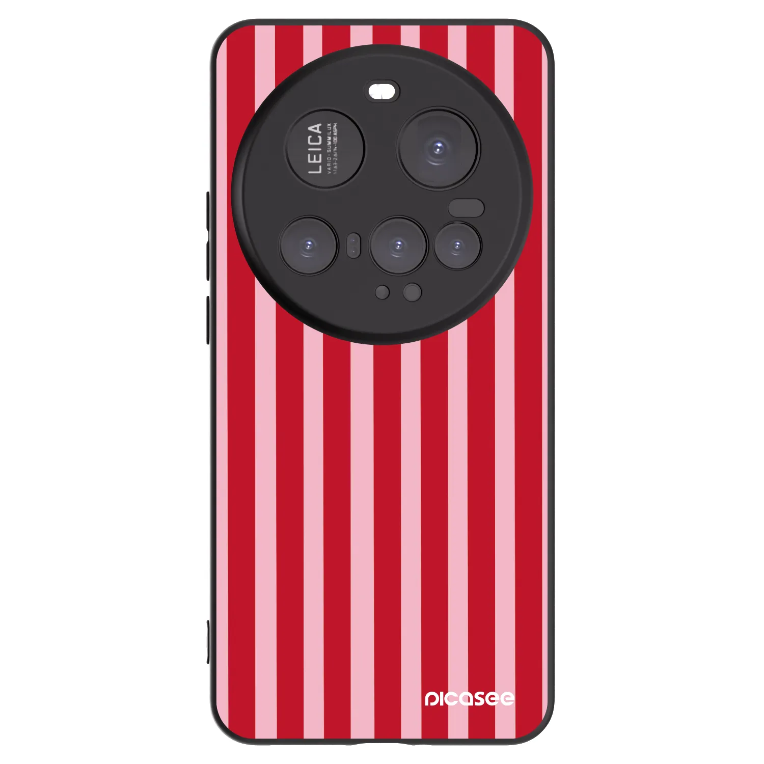 Picasee silikonowe czarne etui na Xiaomi 15 Ultra - Lines red