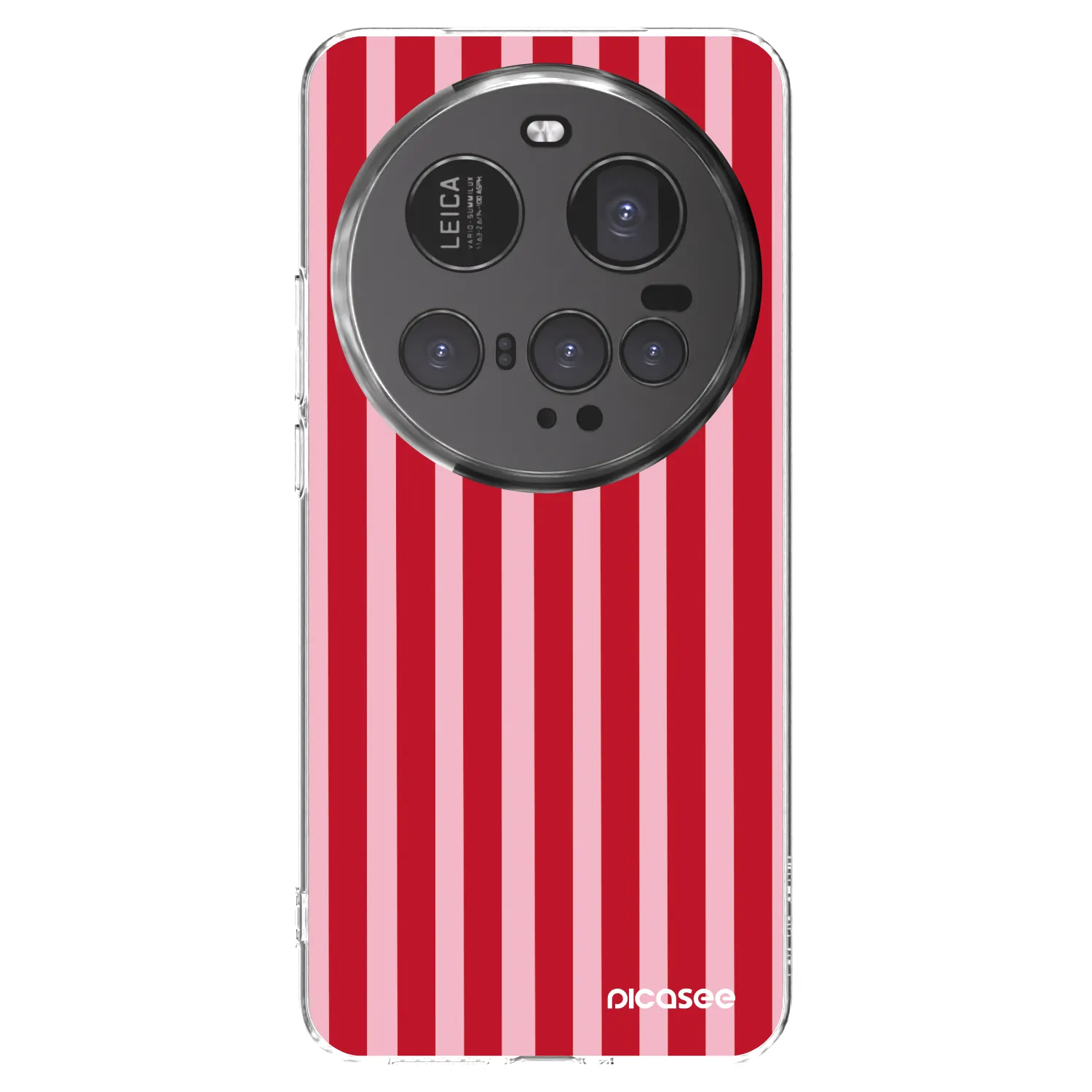 Picasee silikonowe przeźroczyste etui na Xiaomi 15 Ultra - Lines red