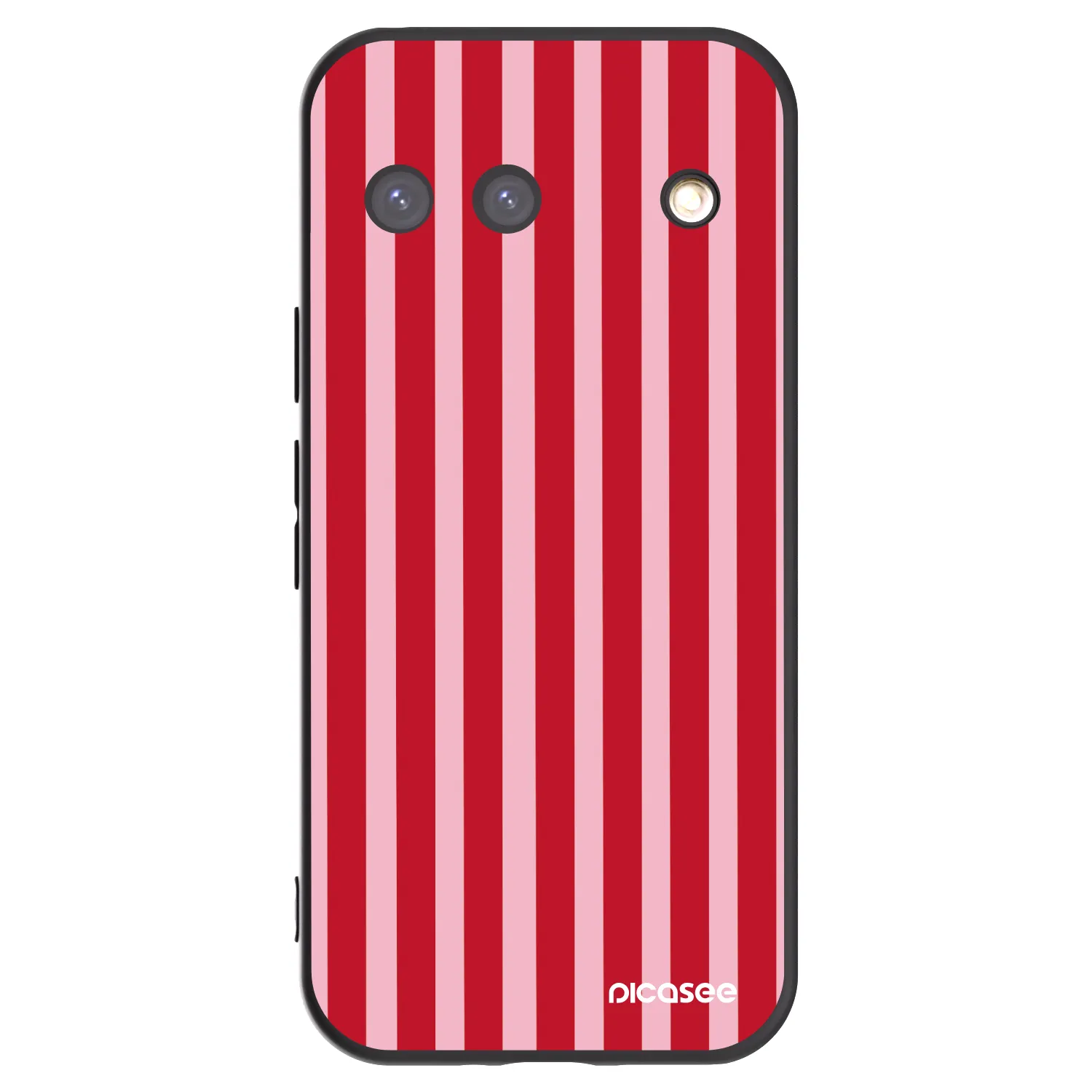 Picasee silikonowe czarne etui na Google Pixel 9 - Lines red