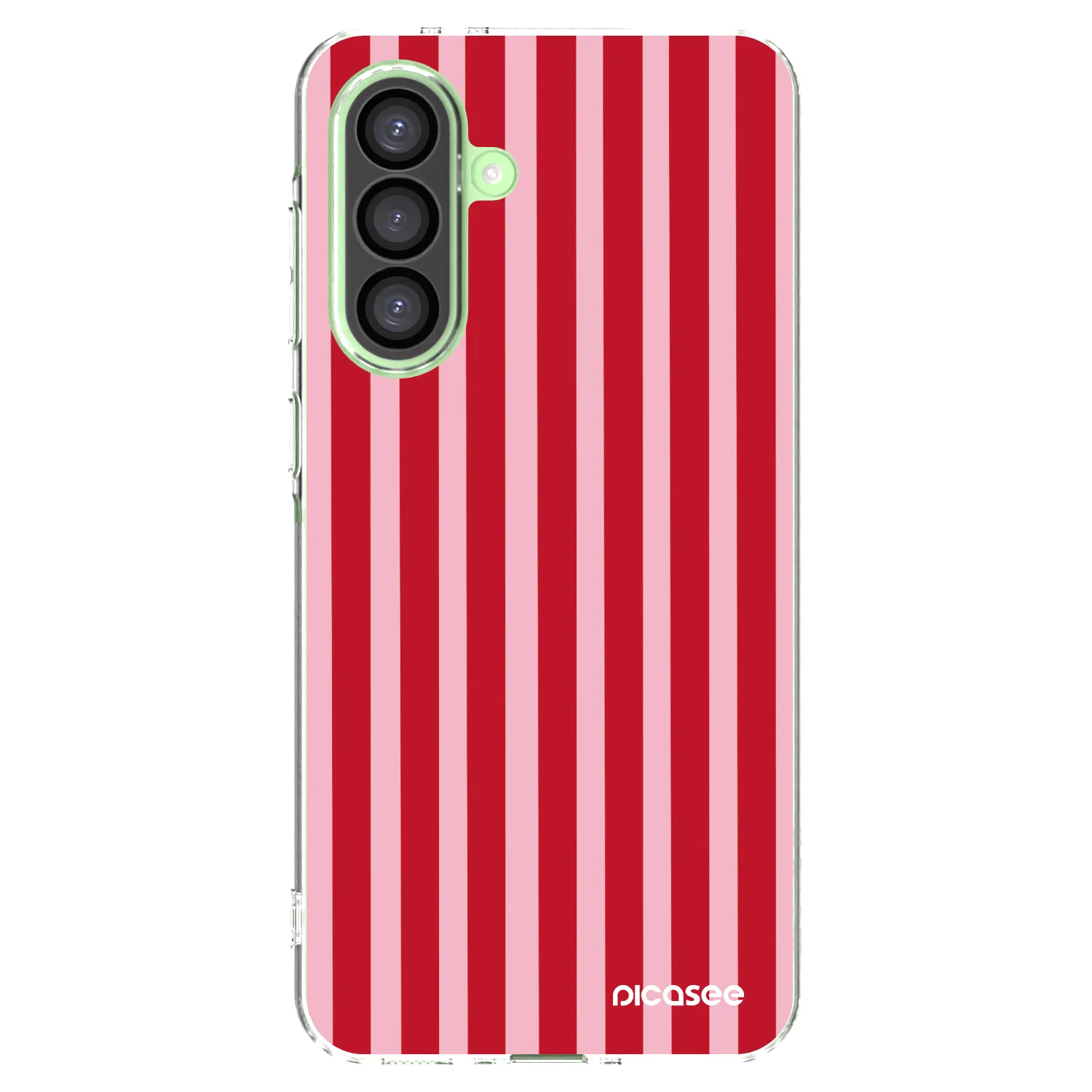 Picasee silikonowe przeźroczyste etui na Samsung Galaxy A26 5G A266B - Lines red