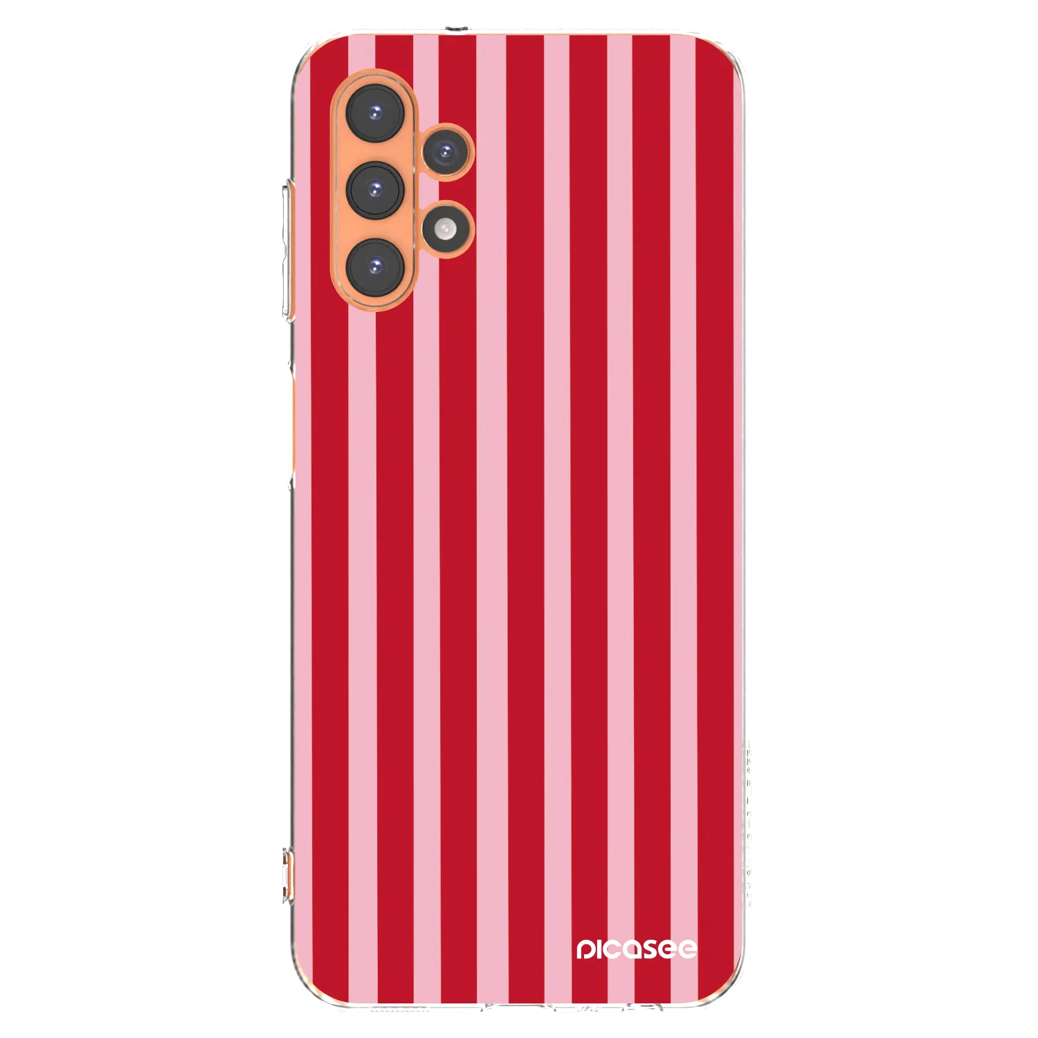 Picasee silikonowe przeźroczyste etui na Samsung Galaxy A13 5G - Lines red