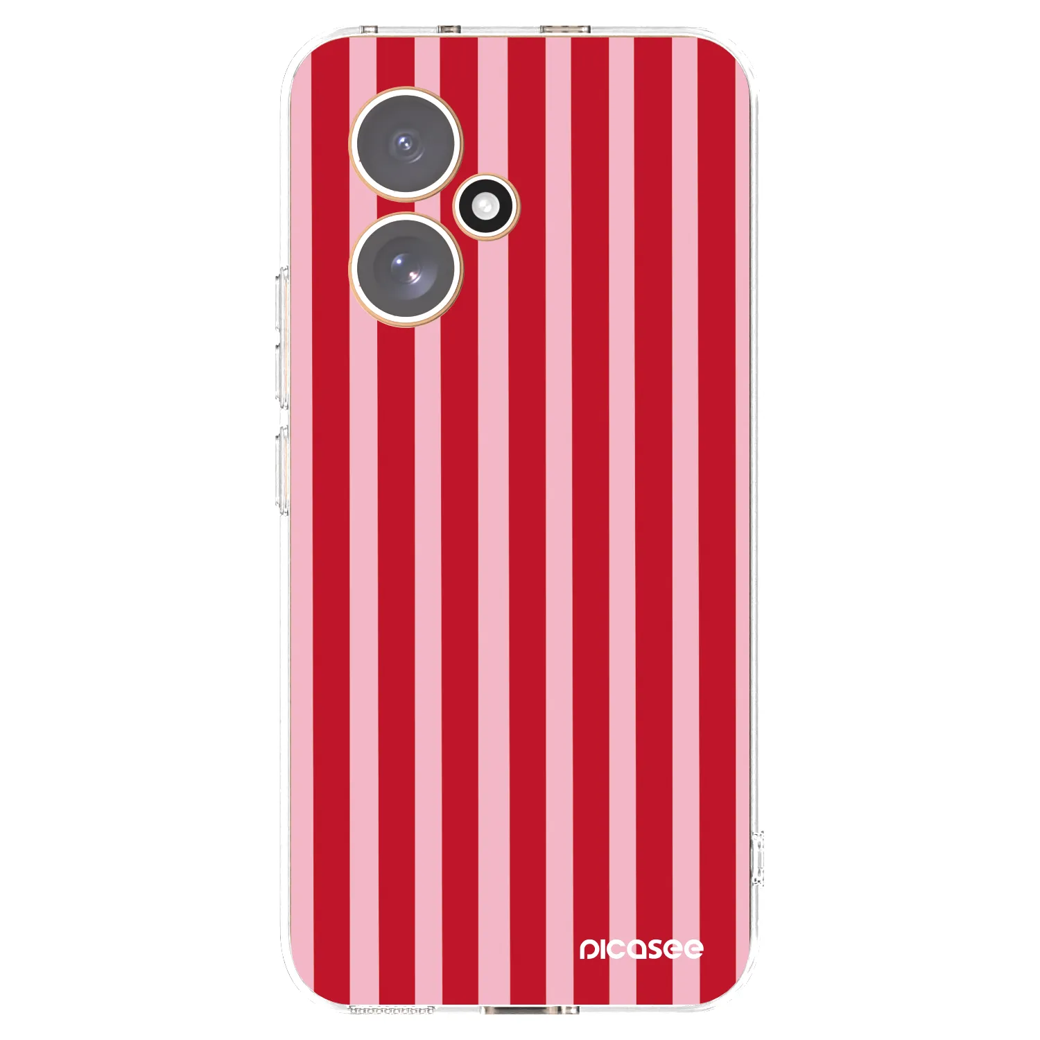 Picasee silikonowe przeźroczyste etui na Honor 400 5G - Lines red