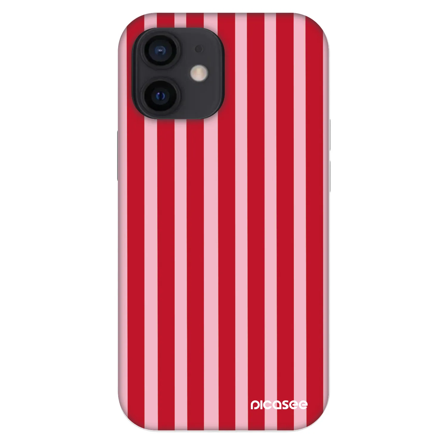 Picasee Fashion Case na Apple iPhone 12 mini - Lines red