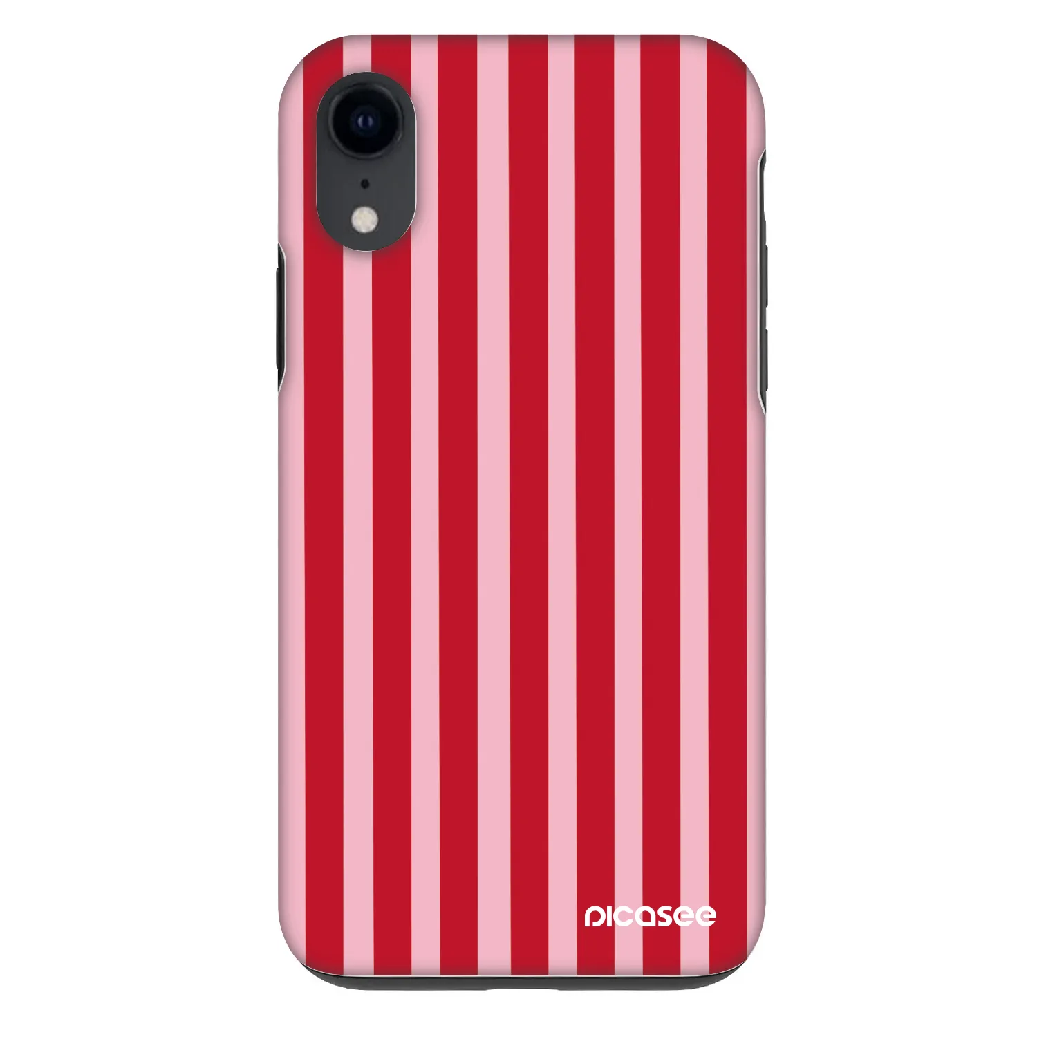Picasee Fashion Case na Apple iPhone XR - Lines red