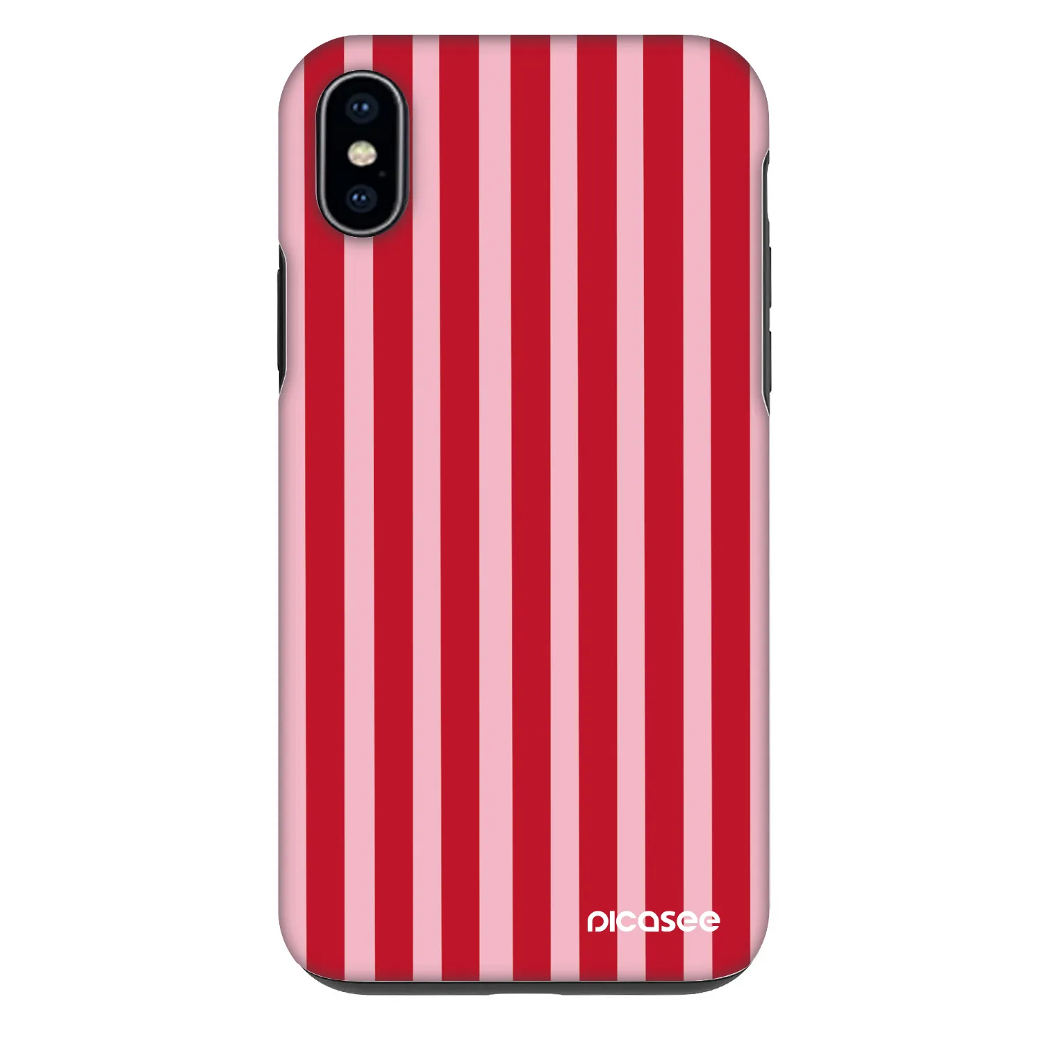 Picasee Fashion Case na Apple iPhone XS Max - Lines red