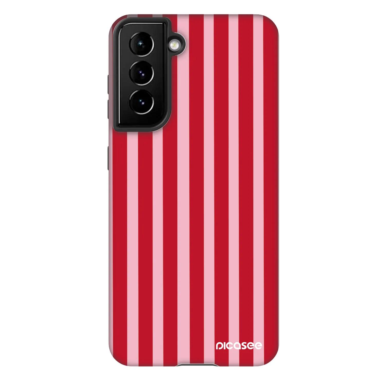 Picasee Fashion Case na Samsung Galaxy S21 5G G991B - Lines red