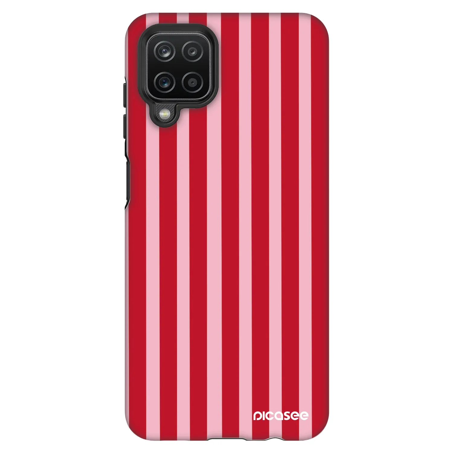 Picasee Fashion Case na Samsung Galaxy A12 A125F - Lines red