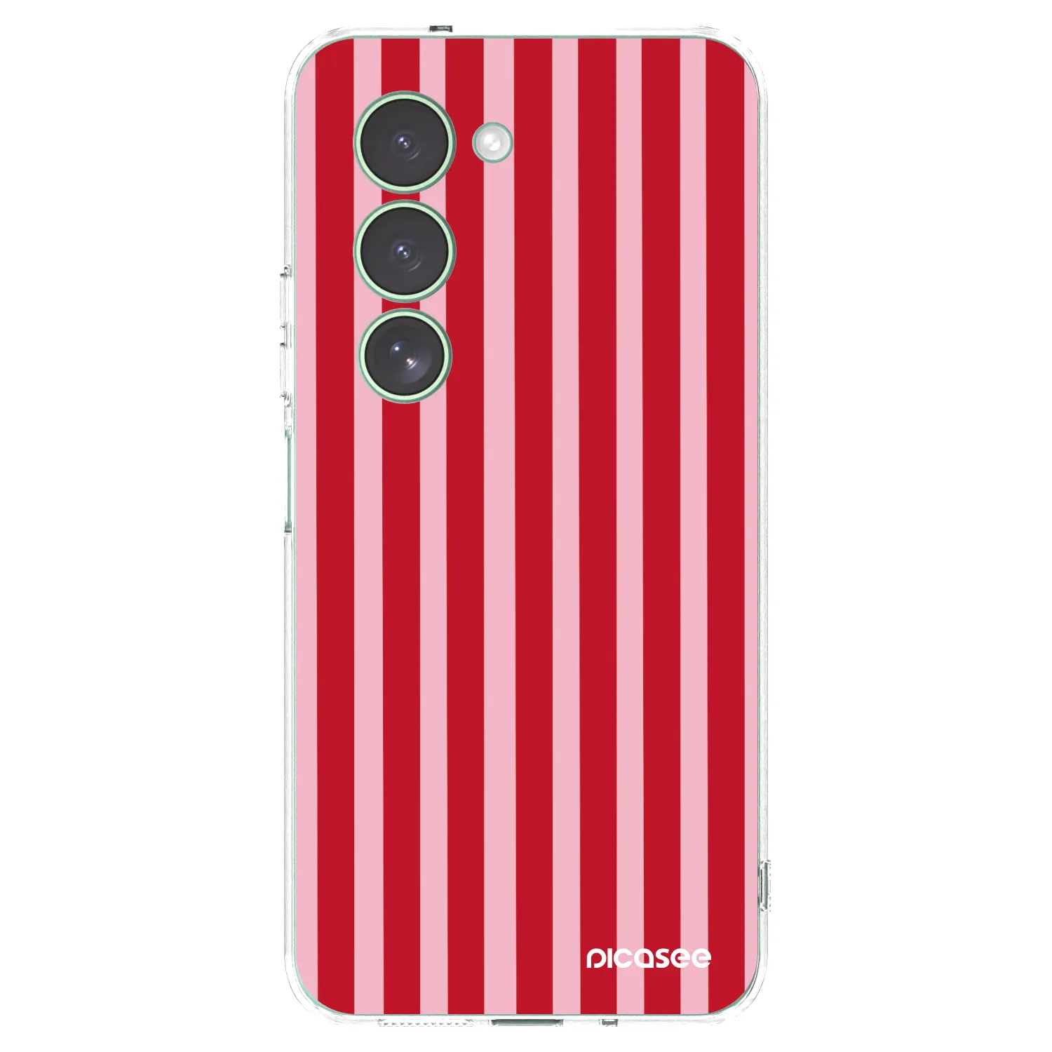 Picasee silikonowe przeźroczyste etui na Xiaomi Redmi 15 5G - Lines red