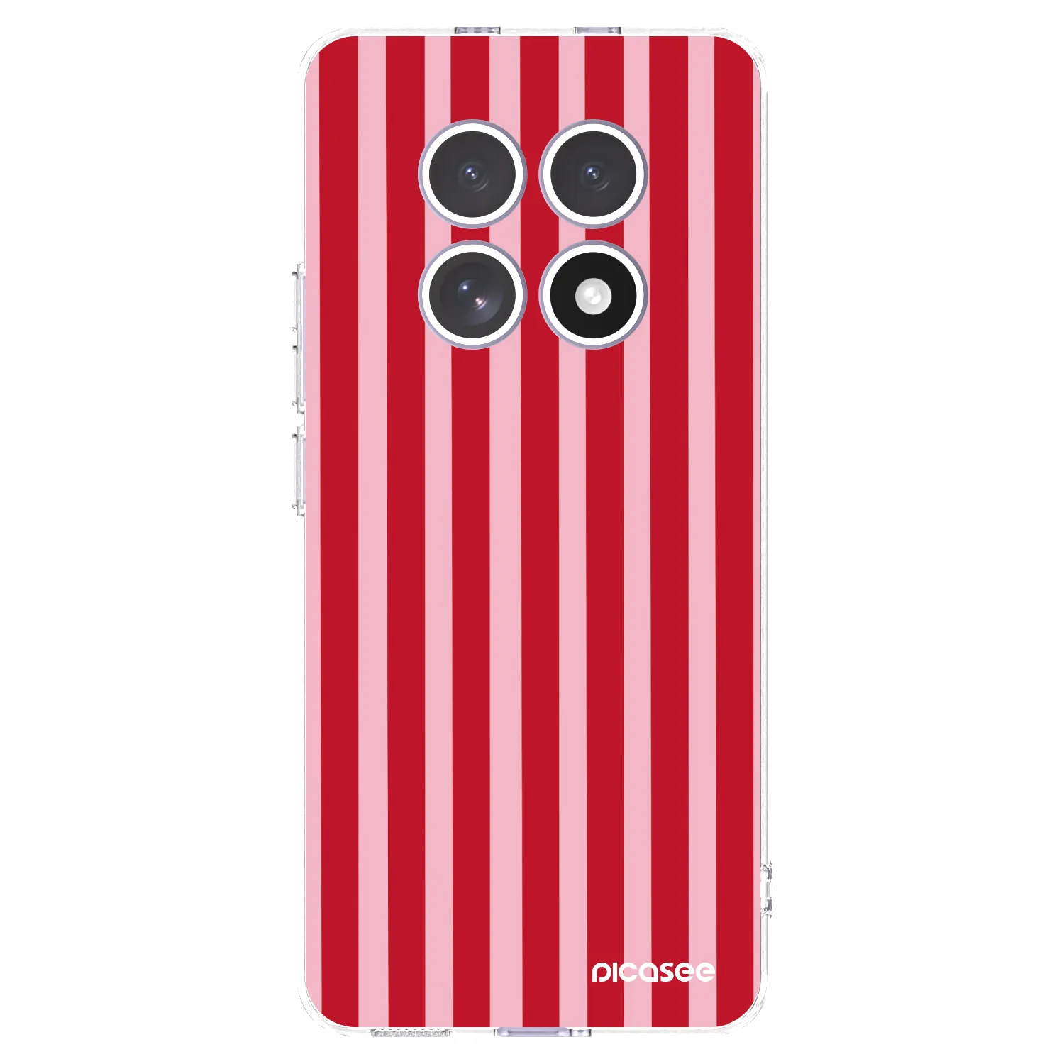 Picasee silikonowe przeźroczyste etui na Xiaomi Redmi Note 15 4G - Lines red