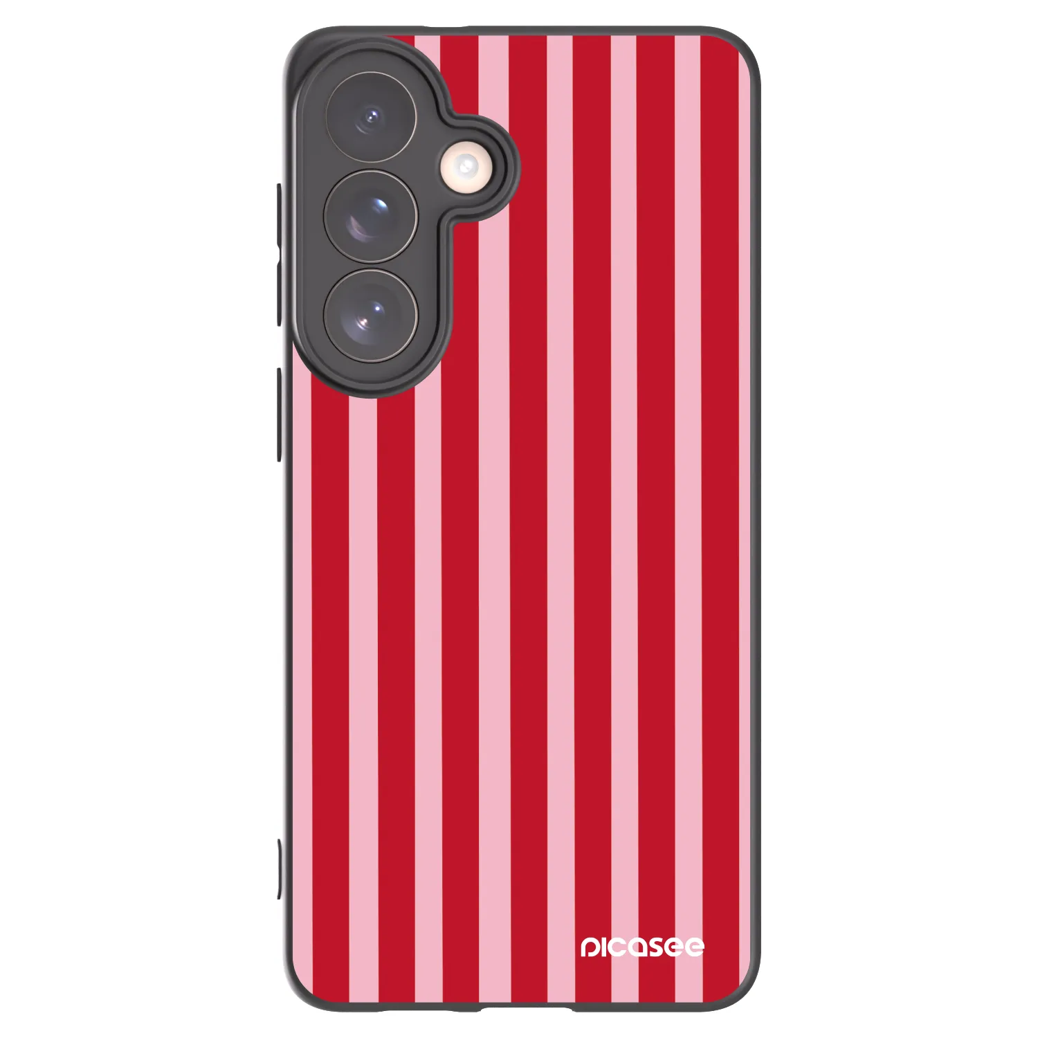 Picasee silikonowe czarne etui na Samsung Galaxy S26+ - Lines red