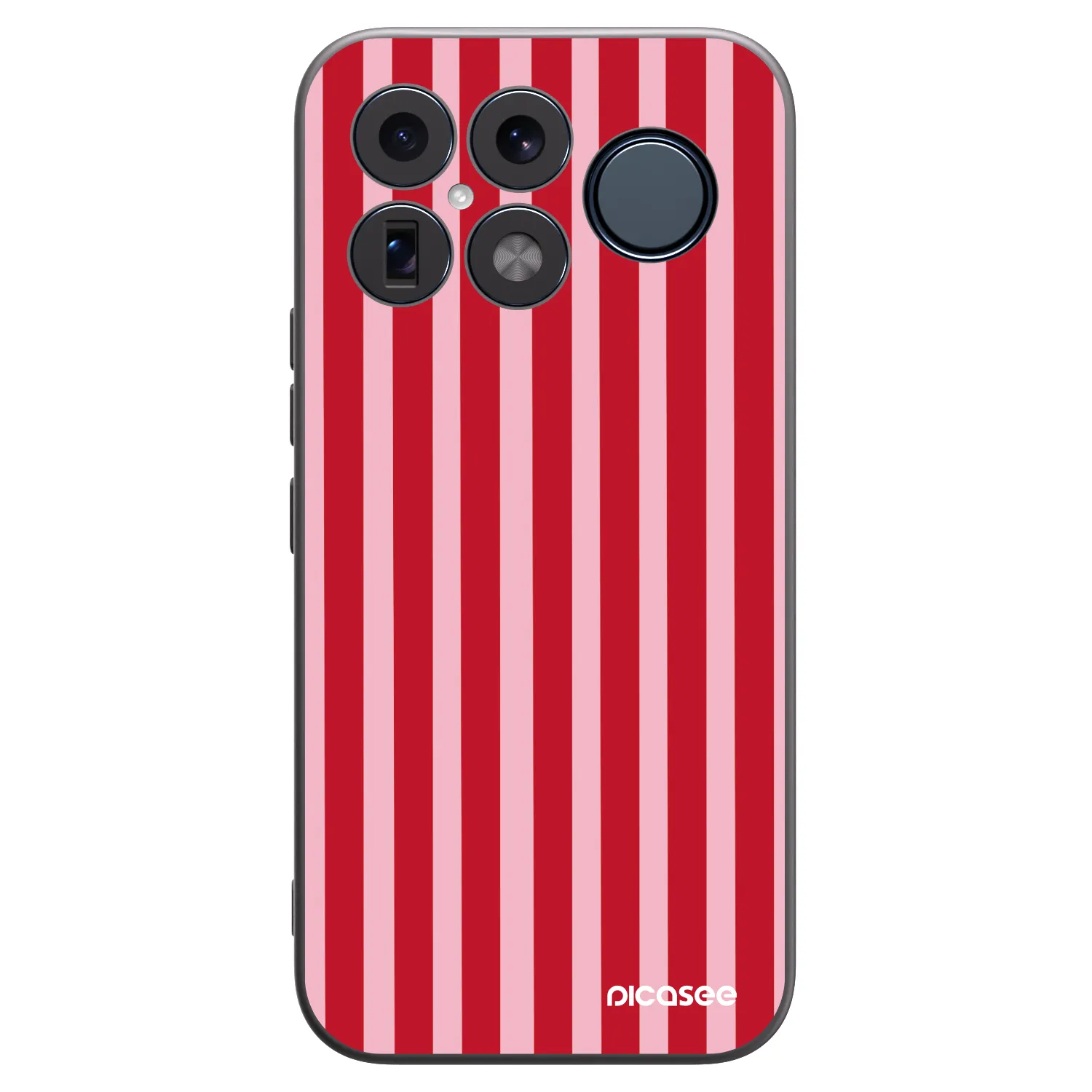 Picasee silikonowe czarne etui na Xiaomi Poco F8 Ultra - Lines red