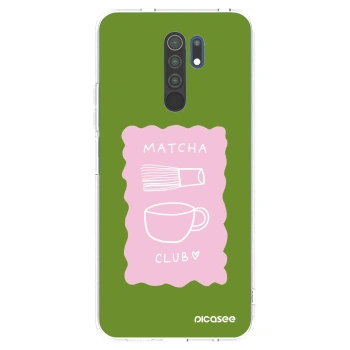 Picasee silikonowe przeźroczyste etui na Xiaomi Redmi 9 - Matcha club