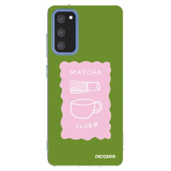 Picasee silikonowe przeźroczyste etui na Samsung Galaxy S20 FE - Matcha club