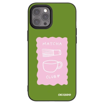 Picasee silikonowe czarne etui na Apple iPhone 12 Pro Max - Matcha club