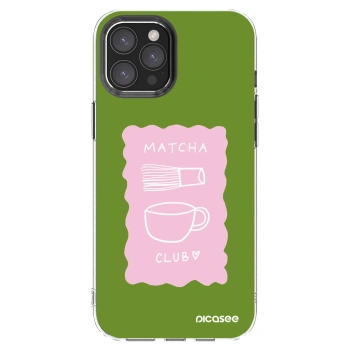 Picasee silikonowe przeźroczyste etui na Apple iPhone 12 Pro Max - Matcha club
