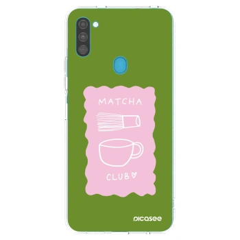 Picasee silikonowe przeźroczyste etui na Samsung Galaxy M11 - Matcha club