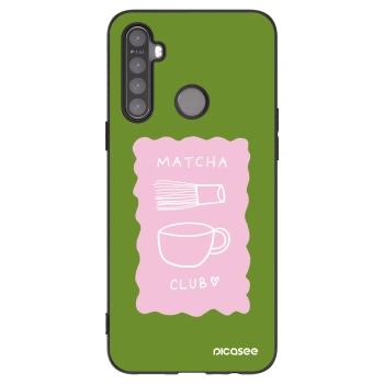 Picasee silikonowe czarne etui na Realme 6i - Matcha club