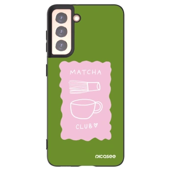 Picasee silikonowe czarne etui na Samsung Galaxy S21 5G G991B - Matcha club