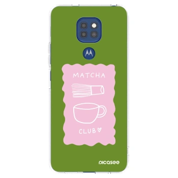 Picasee silikonowe przeźroczyste etui na Motorola Moto G9 Play - Matcha club