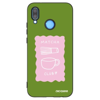 Picasee silikonowe czarne etui na Huawei P20 Lite - Matcha club