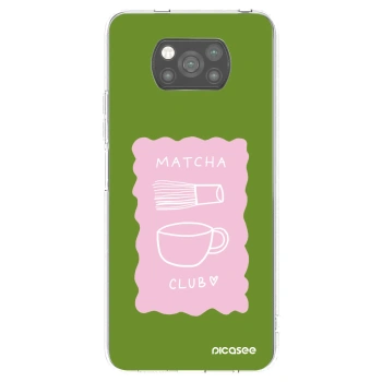 Picasee silikonowe czarne etui na Xiaomi Poco X3 Pro - Matcha club