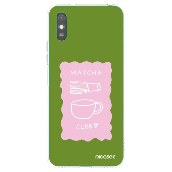 Picasee silikonowe przeźroczyste etui na Xiaomi Redmi 9AT - Matcha club