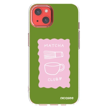 Picasee silikonowe przeźroczyste etui na Apple iPhone 13 - Matcha club