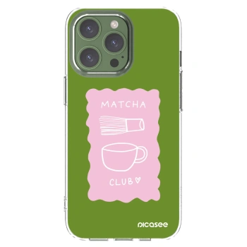 Picasee silikonowe przeźroczyste etui na Apple iPhone 13 Pro - Matcha club