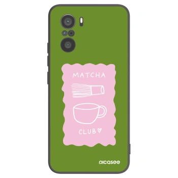 Picasee silikonowe czarne etui na Xiaomi Poco F3 - Matcha club
