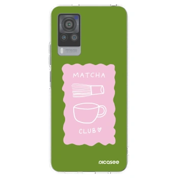 Picasee silikonowe przeźroczyste etui na Vivo X60 Pro 5G - Matcha club