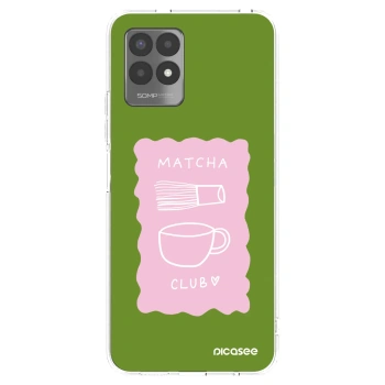 Picasee silikonowe przeźroczyste etui na Realme 8i - Matcha club