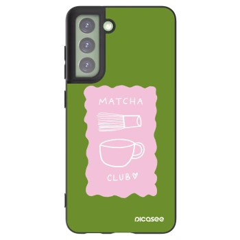 Picasee silikonowe czarne etui na Samsung Galaxy S21 FE 5G - Matcha club
