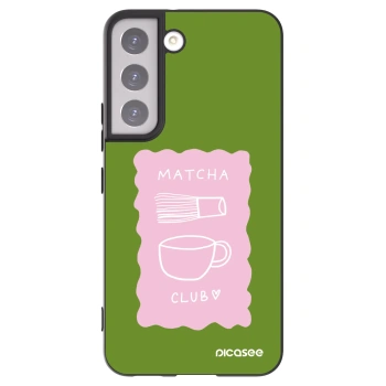 Picasee silikonowe czarne etui na Samsung Galaxy S22 5G - Matcha club