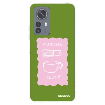 Picasee silikonowe przeźroczyste etui na Xiaomi 12 Pro - Matcha club