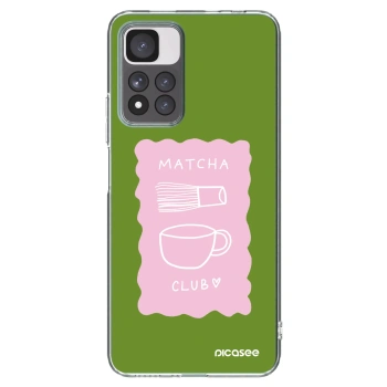 Picasee silikonowe przeźroczyste etui na Xiaomi Redmi Note 11 Pro+ 5G - Matcha club