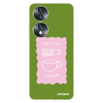 Picasee silikonowe przeźroczyste etui na Honor 70 - Matcha club