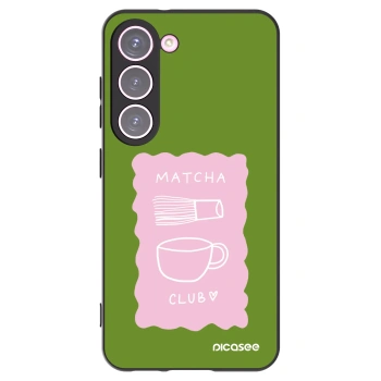 Picasee silikonowe czarne etui na Samsung Galaxy S23 5G - Matcha club