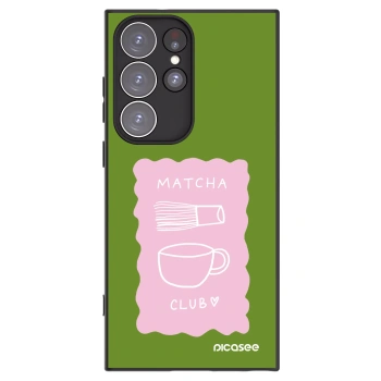 Picasee silikonowe czarne etui na Samsung Galaxy S23 Ultra 5G - Matcha club