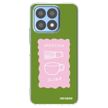 Picasee silikonowe przeźroczyste etui na Honor X8a - Matcha club