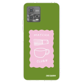 Picasee silikonowe przeźroczyste etui na Motorola Moto G72 - Matcha club