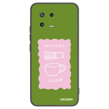 Picasee silikonowe czarne etui na Xiaomi 13 Pro - Matcha club